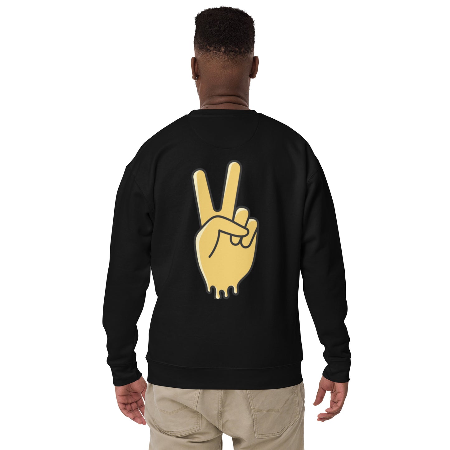 Custom Smiley Peace Unisex Premium Sweatshirt